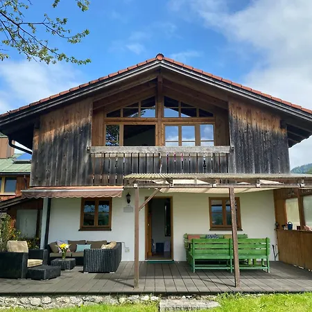Family-place-mountain View-fireplace-6 Person Tatil Evi Lenggries